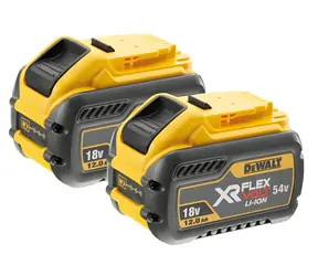 DeWalt DCB548Y2-XJ / Akumulátor XR FLEXVOLT / 54V/18V / 12.0/4.0 Ah / 2ks / Li-ion