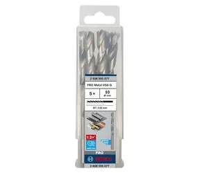 BOSCH HSS-G 2608595077 / Spirálový vrták do kovu / 10 x 87/133mm / 5 ks