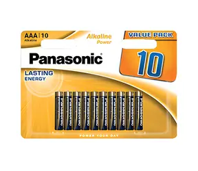 Panasonic Alkalická baterie AAA 10 ks