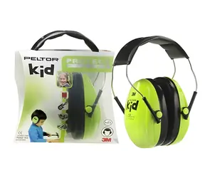 3M Peltor Kid neonově zelená / Dětský mušlový chránič sluchu / 27 dB