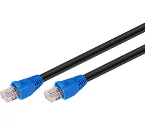 Goobay 94395 černá / Venkovní patchkabel / U/UTP / kat. 6 / CCA / 50 m