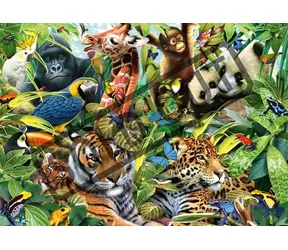 SCHMIDT Puzzle Barevný svět zvířat / 1500 dílků / od 12 let