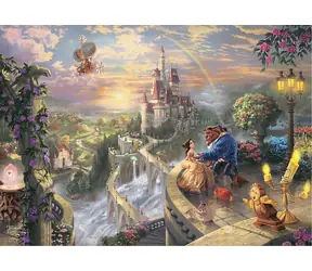 SCHMIDT Puzzle Kráska a zvíře v kovové krabičce / 500 dílků / od 12 let