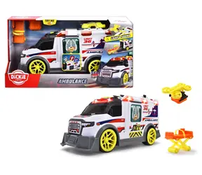 DICKIE TOYS Sanitka s dronem / nosítka, lékárnička, 3 rentgenové karty / od 3 let