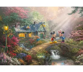 SCHMIDT Puzzle Mickey & Minnie: Nostalgická plechová krabička / 500 dílků / od 12 let
