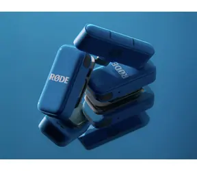 RODE Wireless Micro (USB-C) modrá / Bezdrátový mikrofonový systém / 2x mikrofon + 1x přijímač USB-C