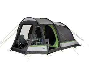 High Peak Meran 5.0 šedo-zelená / Stan pro 5 osob / tunelový / předsíň / moskytiéra