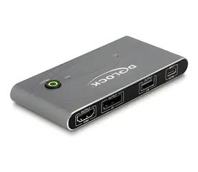Delock / KVM Switch / USB-C na HDMI a DisplayPort / 8K MST / USB 2.0