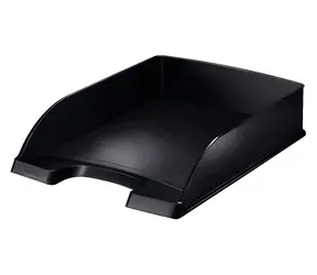 Leitz Style saténově černá / Odkladač na dokumenty / A4 / plast