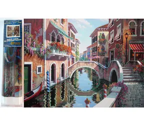 Diamantové malování - Benátský most / 30x40 cm