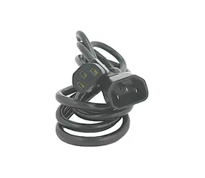 LOGO C13-C14 černá / Prodlužovací kabel / 230V / 3 m / VDE