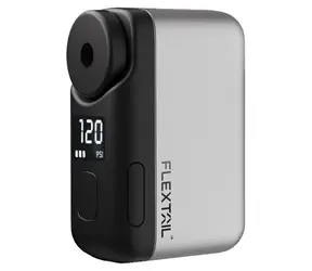 Flextail Tiny Bike Pump Pro šedá / Přenosná cyklistická pumpa / tlak 120 PSI / USB-C