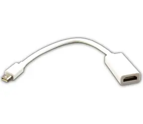 Sharkoon mini DisplayPort (M) - HDMI (F) bílá / Adaptér / 15 cm / 1920x1080
