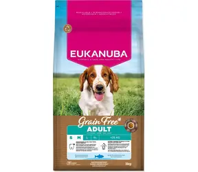 Eukanuba Grain Free Adult Small & Medium mořská ryba 3 kg / Granule pro psy / pro malá a střední plemena