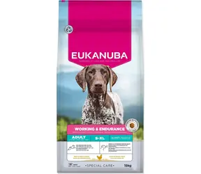Eukanuba Special Care Adult Working & Endurance 15 kg / Granule pro psy / Aktivní psi / Kuřecí a krůtí