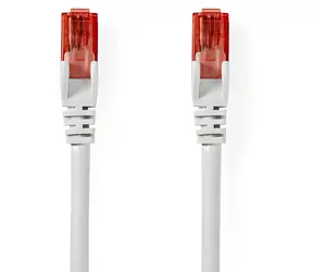 Nedis UTP CAT6 5m / Patch kabel / RJ45-RJ45 / bílá