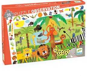 DJECO Puzzle Džungle / 35 dílků / od 3 let