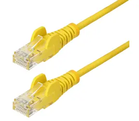 StarTech CAT6 U/UTP Slim 5m žlutá / Síťový kabel / RJ-45 / PoE / IEEE 802.3bt