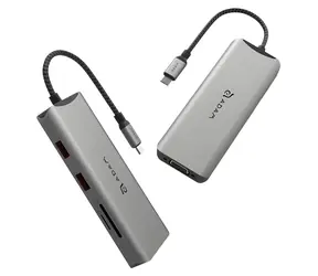 Adam Elements Casa Hub A09 šedá / USB-C hub / 9v1