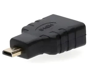 Nedis černá / Adaptér HDMI - micro HDMI / pozlacené konektory / přímý
