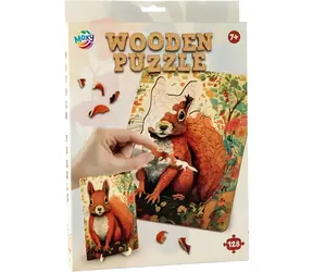 MOXY Obrysové puzzle Veverka / 128 dílků