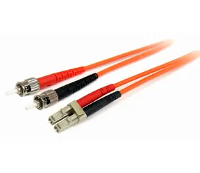 StarTech LC-ST oranžová / Optický patch kabel / 2 m / Duplex