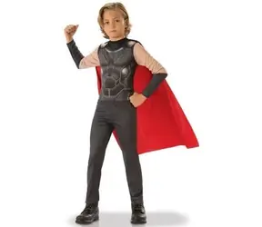 RUBIES Kostým Thor / Licenční kostým / Kombinéza a pláštěnka / 7-8 let