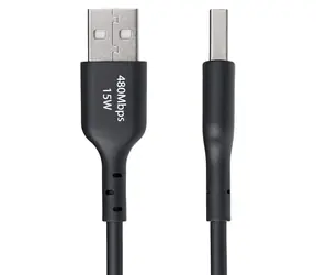 StarTech kabel USB-A na USB-C černá / 2 m / 480 Mbps / Rychlé nabíjení