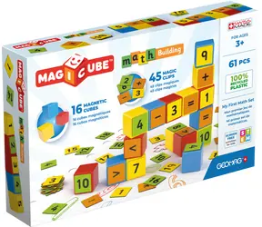 GEOMAG Magnetická stavebnice Magicube Math / 61 dílků / od 3 let