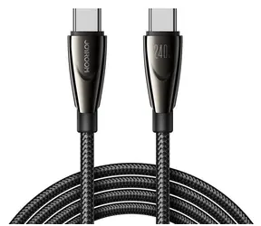 Joyroom SA31-CC5 Pioneer černá / Nabíjecí kabel / USB-C - USB-C / 240 W / 1,2 m