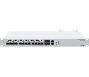 MikroTik CRS312-4C+8XG-RM / Cloud Router Switch / 8x 10GbE RJ-45 / 4x SFP+/RJ-45 combo / RouterOS/SwOS L5 / 1U