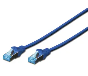 Digitus modrý / Patch kabel / Cat 5e / SF/UTP / AWG 26/7 / 1 m