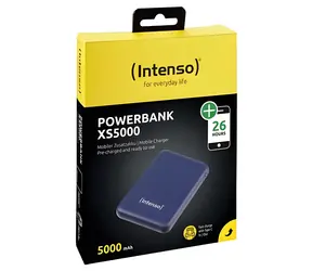 Intenso XS5000 tmavě modrá / Powerbanka / 5000 mAh / USB-C / USB-A