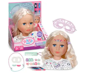 ZAPF CREATION BABY born Stylingová hlava na líčení a účesy / od 3 let