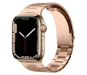 Elago Metal Band růžově-zlatá / Řemínek pro Apple Watch / 44/45/46 mm