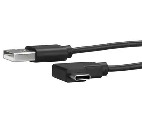 StarTech kabel USB-A na USB-C lomený 1 m černá / 480 Mbps