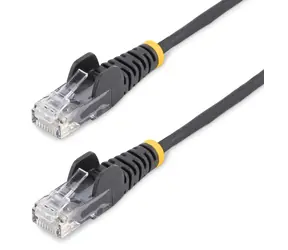 StarTech CAT6 Slim černá / Patch kabel / RJ45 / UTP / Snagless / 0,25 m
