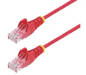 StarTech CAT6 Slim červená / Síťový kabel / 10 m / RJ-45 / PoE