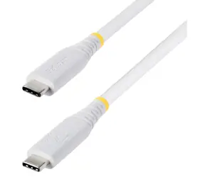 StarTech CC50CM40GUSB4TPW bílá / Kabel USB-C na USB-C4 / USB4 / 40 Gbps / 0,5 m