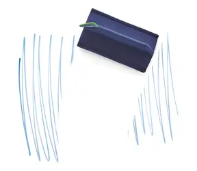 Magnetoplan magnetoWipe ecoAware modrá / Magnetická stěrka / rPET plsť / Neodymové magnety
