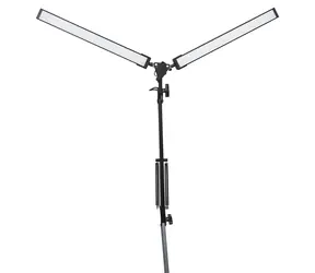 PLATINET PDLD20 Flexy černá / LED lampička / 20W / 500 lm / 2800-6000K / stmívatelná / klip / 2 ramena