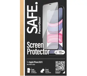 PanzerGlass SAFE pro iPhone 11/XR černá / Tvrzené sklo / Case Friendly / plně nalepovací / 0,6 mm