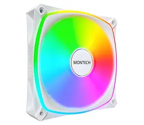 Montech RX120 PRO bílá / Ventilátor / 120 mm / ARGB / PWM / Reverse