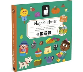 JANOD Magnetická knížka Zahrada / 30 magnetek