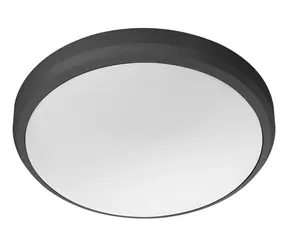 Philips Doris černá / Venkovní přisazené LED svítidlo / 6W / 600 lm / 2700K / IP54 / 22 cm