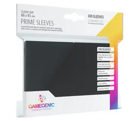 GAMEGENIC Obaly na karty Prime černé / 66x91 mm / 100 ks