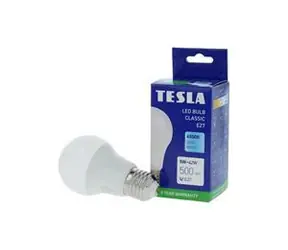 Tesla BL270560-8 studená bílá / LED žárovka / E27 / 5W / 500 lm / 6500K