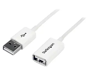 StarTech Kabel USB 2.0 A (M) - A (F) 1m bílá / Prodlužovací kabel / 480 Mbit/s