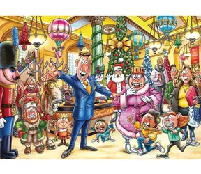 JUMBO Puzzle WASGIJ Christmas 21: Veselé vánoční proměny! / 2x1000 dílků / od 12 let