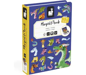 JANOD Magnetická kniha Draci / 53 magnetek / 10 kartiček